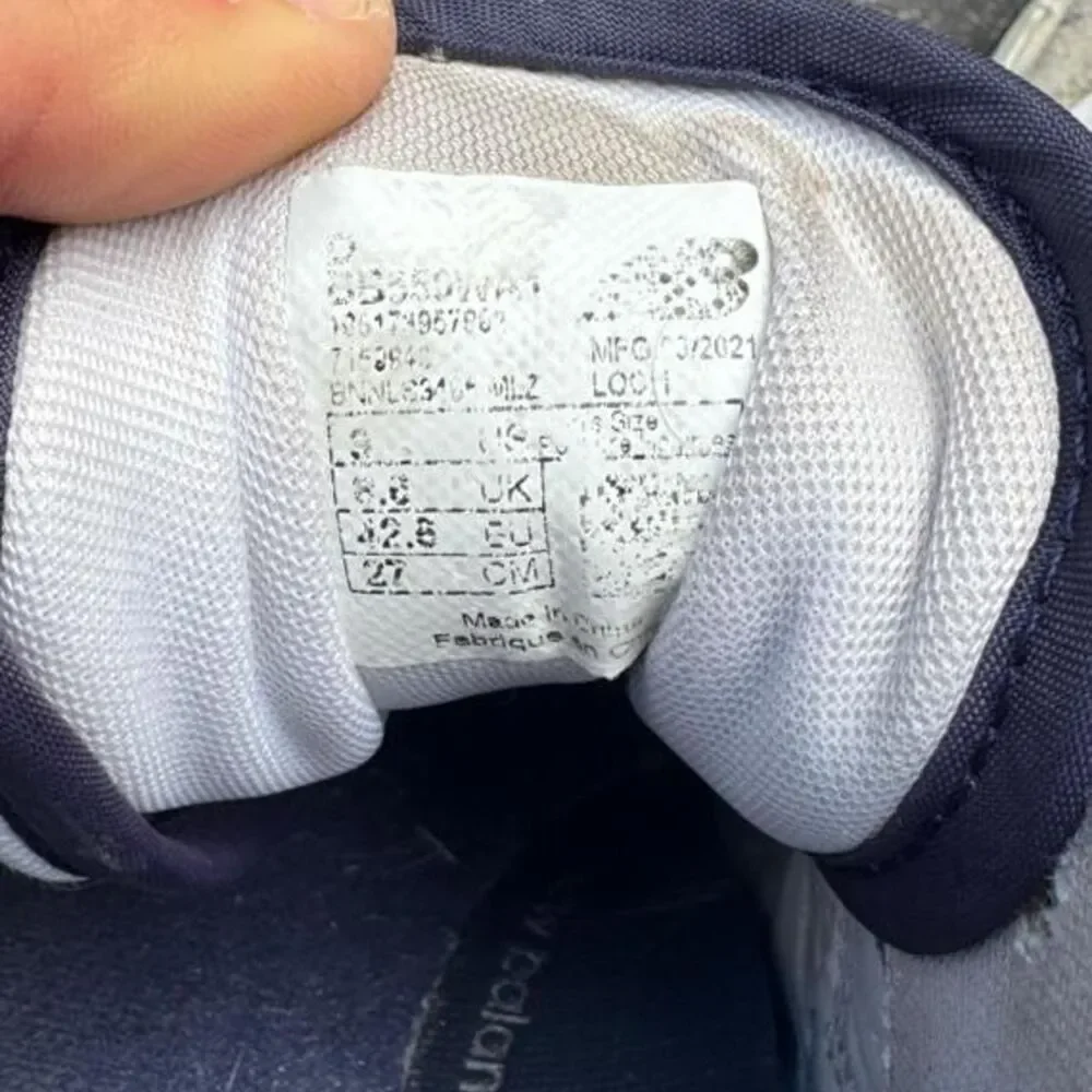 New-balance Men's White and Grey Trainers